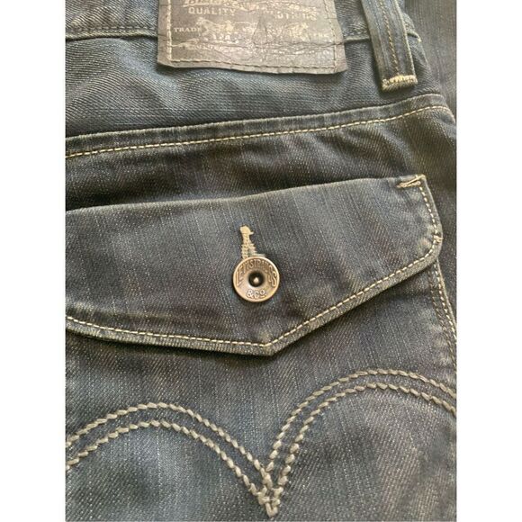 Levi Strauss 514 Original Riveted Mens Dark Blue Jeans - Picture 8 of 10